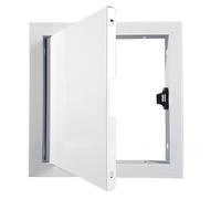 Trappe De Visite 15 X 15cm Blanc Trappe D'inspection Porte D'accès Placo Plafond Trappes, Panneau D'accès pour Cloison Sèche/plafond/mur/grenier, Installation Facile(350x350mm)