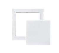 Trappe de Visite 150x150 a Carreler Fabriqué en PVC Auto-adhésif Trappe de Visite Plafond 15x15 Convient aux Murs Carrelés aux Panneaux en Plastique(A,12 * 12cm)