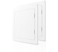 Trappe de Visite 150x150 mm Lot de 2 - Trappe de Visite Plafond - Panneau Plafond Regard Compteur d’Eau Trappe pour Comble Baignoire et Boîtes à Fusibles - Dissimule les Câbles et les Tuyaux