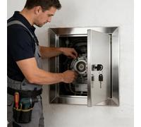 Trappe de Visite 150x250 250x500 300x600 500x700 600x800 Panneaux D'accès Pour Cloison Sèche Ouverture Par Poussée, Trappe D'inspection Robuste En Acier Inoxydable(400x600mm)