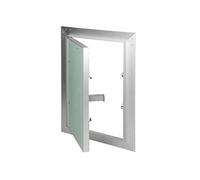 Trappe de visite 200 x 300 mm en aluminium vert plaque de plâtre 12,5 mm imprégnée charnière de porte à droite/à gauche ouverture et fermeture