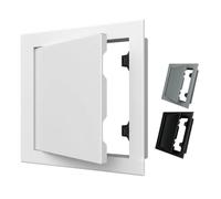 Trappe de Visite 200x300 mm, Panneau d'Accès Magnétique pour Cloison Sèche, Porte de Maintenance en Métal, Ouverture par Pression, Noir Mat
