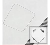 Trappe de Visite au Plafond à Fixation par Ressort, Installation Encastrée par Clips, Trappe Ronde en ABS pour Conduit de Linge, Câblage(40cm/16in)