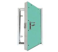 Trappe de Visite avec Serrure à Clé, Panneau d'Accès en Plaque de Plâtre avec Cadre en Aluminium, Porte d'Inspection pour Cloison Sèche, Peignable(W50xH81cm)