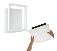 Trappe De Visite Blanc pour Plafond, Plaque De Service De Révision Des Toilettes, Panneau D'accès À La Plomberie Amovible avec Cadre Et Panneau(18x22in/45.7x55.9cm)