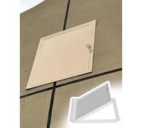 Trappe de Visite Bouton de Rotation pour Ouvrir la Gâche Porte d'Accès Libre, Plaque Couverture Trou Câblage en Conduit Encastré pour Grenier, Cuisine d'Extérieur(14x32in (350x800mm))