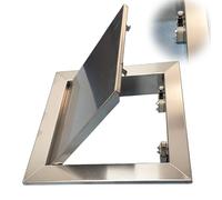 Trappe de Visite Bouton Poussoir Cloison Sèche Trappe de Visite, Loquet à Effleurement, Acier Inoxydable Trappe D'inspection pour Grenier/ Plafond/ Mur, Couvercle de Trou Mural pour Plomberie(40x40cm)