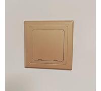 Trappe de Visite Cache de Panneau Électrique Doré pour Mur / Plafond, Petite Trappe D'accès pour Vanne D'arrêt D'eau, Trappe D'accès Aux Conduits / Câbles Informatiques, Montage en Surface(200x200mm (