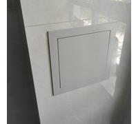 trappe de visite Cache trou mur plomberie combles 20x40/30x60cm, Panneau accès électrique alliage d'aluminium à bouton, Trappe inspection douche pour plafond(Gray,14x24in (36x61cm))