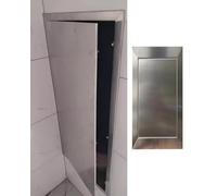 Trappe de Visite Cache-vis en Acier Inoxydable pour Panneau D'accès à La Baignoire, Trappe D'inspection de Plomberie pour Cloison Sèche pour Salle de Bain D'appartement, Mur de Ventilation(100x200mm/4