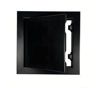 Trappe de Visite Carré Ou Rectangulaire Panneau D'Inspection pour Systèmes de Ventilation Rabat de Révision, Métal Blanc Porte D'Inspection pour Placo Plafond Mur Gaine Technique(Black,500x500mm)