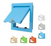 Trappe De Visite Carré Ou Rectangulaire，Trappe D'Inspection Murale Et Plafond Blanc Bleu Vert，Panneau D'Inspection Aluminium For Gaine Technique(Bleu,250x600mm)
