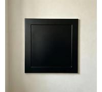 Trappe de Visite Carré/Rectangulaire - Panneau D'Inspection Ventilation, Porte D'Accès Métal Blanc - Rabat de Révision pour Placo, Mur, Plafond, Baignoire, Gaine Technique(Black,200x400mm)