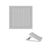 Trappe de Visite Couvercle de Trou d'Accès en Aluminium avec Revêtement Poudre et Imitation Bois, Porte Service Magnétique pour Inspection Plomberie Carrelage(Stlye 2,15cmx30cm/6inx12in)