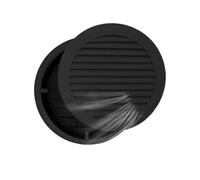 Trappe de Visite Couvercle de Ventilation Pignon Encastré, Murs Circulaires, Plafond, Abris, Trappe D'inspection Grenier avec Filtre, Boîtier D'accès Au Câblage(Black,6"/150mm)