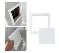 Trappe de Visite Couvercle Plastique pour Panneau D'accès Mural Autocollant, Trou de Porte D'accès Plat Renforcé, Couvercle Blanc pour Boîtier à Fusibles Easy 15x15, 20x20, 36x36 Cm, pour Câbles(200x2