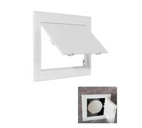 Trappe de Visite en ABS, Panneau d'Accès, Cache Tuyau d'Évacuation | Trappe Peignable avec Ouverture au Tournevis pour Mur, Plafond et Tuyauterie(150x150 mm/5.9x5.9 in)