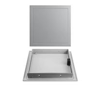 Trappe De Visite En Acier Galvanisé Porte De Révision Ouverture À Surface Facile À Peindre Panneau D’Accès Maintenance Serrure Pour Cache Canalisations Placo Plafond(Gray,20x40cm/7.8x16in)