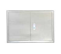 Trappe de Visite en Acier, Porte à Cadre D'accès avec Poignée, Plaque de Service de Révision des Toilettes, pour Cache Canalisations Placo Plafond Sol(55 * 35cm/21.6 * 13.8in)