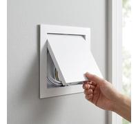 Trappe de Visite en Acier pour Mur et Plafond, Trappe de Révision pour Cloison Sèche,100 250 300 400mm Charnière Dissimulée Porte d'inspection Métallique pour Salle Comble，Plomberies(Blanc,400x600 mm)