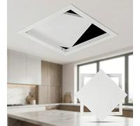 Trappe de Visite en Alliage d'Aluminium Cadre Épais Trappe de Visite pour Faux Plafond Amovible À Soulever Blanc Mat avec Vis de Fixation(Blanc,40x45cm)
