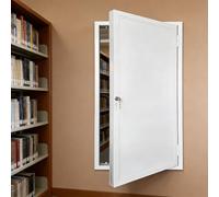 Trappe de Visite Grand Couvercle d'Ouverture d'Accès pour Mur ou Plafond Blanc, Porte de Combles avec Nid d'Abeille en Aluminium pour Station Grillade(16x20in/40x50cm)