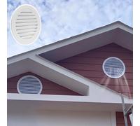Trappe de Visite Grille D'aération Murale Extérieure, Grille D'aération à Persiennes Anti-pluie, Trappe D'accès Facile à Entretenir, Panneau D'accès Circulaire(Dia 230mm(9"))