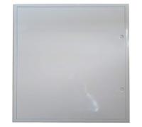 Trappe de visite laquée blanc "The White Edition" avec serrure batteuse à clé carrée 700 x 700 mm pour un montage au mur ou au plafond