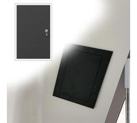 trappe de visite Longueur 25 60 120 170 cm Porte d'accès cachée avec cadre en alliage d'aluminium, panneaux d'accès noirs avec clés pour l'inspection(W 65 CM L 110 CM)