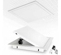 Trappe de Visite Magnétique 200x300 mm, Panneau d'Accès en Acier Laqué Blanc, Porte de Inspection pour Mur et Plafond, Ouverture par Pression, Installation Facile