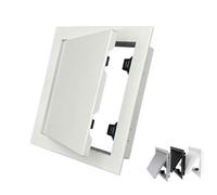Trappe de Visite Magnétique 200x300mm, Panneau d'Accès en Acier Galvanisé pour Mur et Plafond, Porte de Maintenance Blanche avec Installation Facile