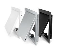 Trappe de Visite Magnétique Aluminium pour Plaque de Plâtre, Panneau d'Accès Discret Push-to-Open pour Cacher l'Électricité, la Tuyauterie et l'Entretien des Combles(Gris,200 x350 mm)