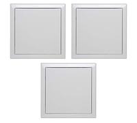 Trappe de Visite Métallique Laquée Blanche 300 mm x 300 mm Semin - Accès aux Gaines Techniques et Conduites (Lot de 3)