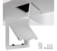 Trappe De Visite Mural, Métal Panneau D'Inspection Pour Mur Et Plafond, Panneau D'accès Pour Cloison Sèche, Trappe De Révision Appuyer Pour Ouvrir Pour Hôtel, Salle De Bain(Gris,40.6x40.6cm)