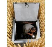 Trappe de Visite Panneau d’accès au Plancher à Clipser en Acier Inoxydable, Trappe de Cave Agricole Étanche aux Intempéries Ressort pour Extérieur, Plaque Couverture(8x14in (200x350mm))