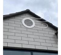 Trappe de Visite Panneau D'accès à La Grille De Ventilation, Plaque de Recouvrement La Grille de Reprise D'air Encastrée, Cache-orifice D'inspection Mural(White,210mm/8.3in)