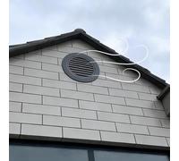 Trappe de Visite Panneau D'accès à La Grille De Ventilation, Plaque de Recouvrement La Grille de Reprise D'air Encastrée, Cache-orifice D'inspection Mural(Black,260mm/10.2in)