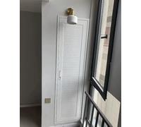 Trappe de Visite Panneau d'Accès à Persiennes pour Mur et Plafond en Placoplâtre, Grande Porte de Révision Invisible pour Plomberie de Douche dans les Combles(White,550x1300mm/22x51in)