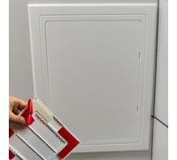 Trappe de Visite Panneau D'accès Autocollant en Plastique ABS, Cache-trou Mural/plafond, Trappe D'inspection pour Plomberie et Électricité Sur Cloison Sèche(250x250mm(9.8x9.8in))