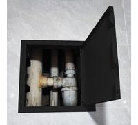 Trappe de Visite Panneau D'accès de Plomberie à Loquet Tactile, Porte D'accès de Grenier pour Cloisons Sèches, Mur, Plafond et Service Électrique, Trappe D'accès en Applique(Black,12x18in(30x45cm))
