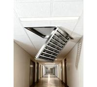 Trappe de Visite Panneau d'Accès de Ventilation pour Plafonds, Trappe d'Inspection à Lames en Acier Inoxydable Ressort pour Unité Électrique, Pousser pour Ouvrir(750x800mm/30x31in)