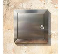 Trappe de Visite Panneau D'accès en Acier Inoxydable pour Mur, Sol et Plafond, Trappe D'inspection à Ouverture Par Pression pour Îlot de Cuisine(14x18in(350x450mm))