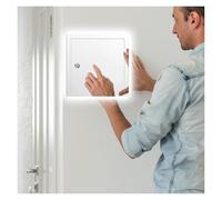Trappe de Visite Panneau D'accès Encastré Pour Plafond Et Mur, Porte De Service Personnalisable Avec Loquet À Tournevis, Porte D'inspection Robuste Pour Plomberie/électricité/CVC(10x10cm/3.9x3.9in)