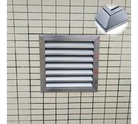 Trappe de Visite Panneau D'accès Extérieur Grille Persienne, Couvercle de Trou Mural Étanche L'humidité, Couvercle D'aération de Soffite en Métal Robuste(10x16in(250x400mm))