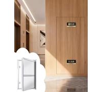 Trappe de Visite Panneau d'Accès Magnétique pour Carrelage pour Plomberie, Trappe d'Inspection en Aluminium à Loquet Poussoir pour Usage Commercial ou Hôtelier(18x22in/450x550mm)