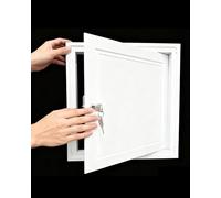 Trappe de Visite Panneau D'accès Mural pour Cloisons Sèches avec Clé (25x25 30x30 40x40 75x75 cm), Couvercle D'inspection de Plomberie pour Flexible de Douche, Couvercle(55x55cm/22x22in)