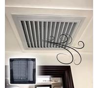 Trappe de Visite Panneau D'accès Plafond/Mur avec Grille de Protection Anti-poussière, Porte de Révision de Gaine de Ventilation, Grille de Trappe D'inspection Blanche(35x40cm/13.8x15.7in)