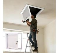 Trappe de Visite Panneau D'accès pour Cloison Sèche (plafond/mur), Cache-porte D'inspection de Grenier 85 75 65 55 45 35 25 cm, Porte de Service Verrouillable(22x31in(550x800mm))