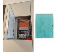 Trappe de Visite Panneau D'accès pour Compteur Électrique (cloison Sèche), Porte de Grenier Dissimulée (plomberie) à Peindre, Cache-trou Mural Encastré pour Trappe D'inspection(400x600mm(16x24in))