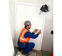 Trappe de Visite Panneau d'Accès pour Placoplâtre Insonorisé en Aluminium à Alvéoles - Cache Trou avec Charnières et Serrure Clé pour Mur de Garage Domestique(18x48in/46x122cm)